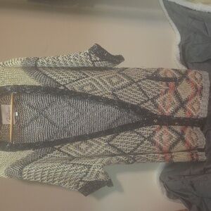 cabi provence short sleeve knit cardigan large